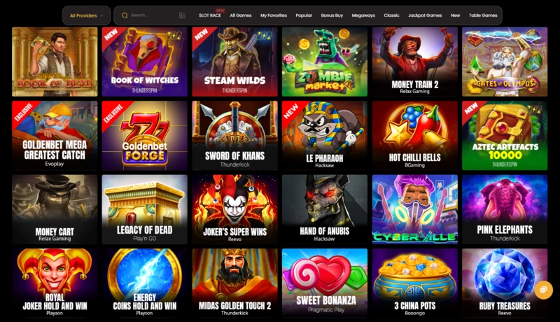 goldenbet casino page